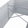 Vyvýšený záhon pozinkovaná ocel 320 x 80 x 77 cm šedý 44844