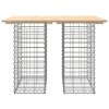 Zahradní stůl gabion design 100 x 70 x 72 cm masivní borovice 834362