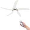 Ozdobný stropní ventilátor se světlem 128 cm bílý 50538