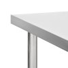Kuchyňský pracovní stůl s kolečky 100x45x85 cm nerezová ocel 51638
