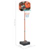 Přenosný basketbalový set nastavitelný 109–141 cm 80355