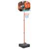 Přenosný basketbalový set nastavitelný 109–141 cm 80355