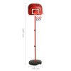 Přenosná basketbalová hrací sada nastavitelná 160 cm 80348