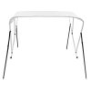 Bimini stříška se 3 oblouky bílá 183 x 140 x 137 cm 92359