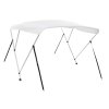 Bimini stříška se 3 oblouky bílá 183 x 140 x 137 cm 92359