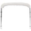 Bimini stříška se 3 oblouky bílá 183 x 140 x 137 cm 92359