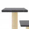 Škrabadlo pro kočky se sisalovými sloupky tmavě šedé 61 cm 172087