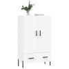 Skříň highboard bílá 69,5 x 31 x 115 cm kompozitní dřevo 828244