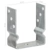 Plotové kotvy 6 ks stříbrné 12 x 6 x 15 cm pozinkovaná ocel 145339