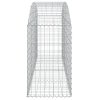 Klenutý gabionový koš 200 x 50 x 80/100 cm pozinkované železo 153474