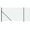 Drátěné pletivo s přírubami zelené 0,8 x 25 m 153944