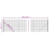 Drátěný plot s přírubami zelený 1,8 x 25 m 154189