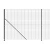 Drátěný plot s přírubami antracitový 1,6 x 10 m 154292