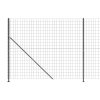 Drátěný plot s přírubami antracitový 1,8 x 25 m 154317
