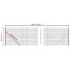 Drátěný plot s přírubami antracitový 1,8 x 25 m 154317