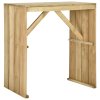 Barový stůl 100 x 60 x 110 cm impregnovaná borovice 318416