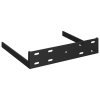 Plovoucí nástěnné police 4 ks černé 23 x 23,5 x 3,8 cm MDF 323825