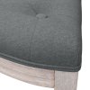 Lavice tmavě šedá 81,5 x 41 x 49 cm textil 344409