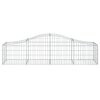 Klenuté gabionové koše 8 ks 200x50x40/60 cm pozinkované železo 3145583