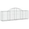 Klenuté gabionové koše 13 ks 200x30x60/80 cm pozinkované železo 3146079