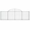Klenuté gabionové koše 13 ks 200x30x60/80 cm pozinkované železo 3146079