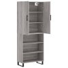 Skříň highboard šedá sonoma 69,5 x 34 x 180 cm kompozitní dřevo 3196097