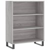 Skříň highboard šedá sonoma 69,5 x 34 x 180 cm kompozitní dřevo 3196097