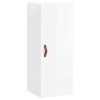 Skříň highboard bílá s vysokým leskem 34,5x34x180 cm kompozit 3198763