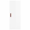 Skříň highboard bílá s vysokým leskem 34,5x34x180 cm kompozit 3198763