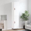 Skříň highboard bílá s vysokým leskem 34,5x34x180 cm kompozit 3198763
