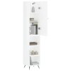 Skříň highboard bílá s vysokým leskem 34,5x34x180 cm kompozit 3198955
