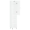 Skříň highboard bílá s vysokým leskem 34,5x34x180 cm kompozit 3198955