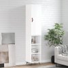 Skříň highboard bílá s vysokým leskem 34,5x34x180 cm kompozit 3198955