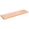 Stolní deska hnědá 200x60x(2-6)cm ošetřený dřevo živá hrana 363985