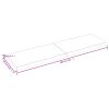 Stolní deska hnědá 200x60x(2-6)cm ošetřený dřevo živá hrana 363985