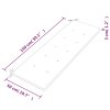 Lavice Batavia s modrou poduškou 150 cm masivní teakové dřevo 3100830