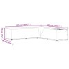 Plachty na zahradní nábytek tvar L 2 ks 20 oček 300x300x70 cm 3155375