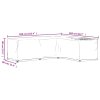 Plachty na zahradní nábytek tvar L 2 ks 16 oček 260x210x80 cm 3155380