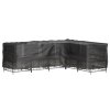 Plachty na zahradní nábytek tvar L 2 ks 16 oček 260x210x80 cm 3155380