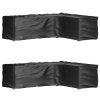 Plachty na zahradní nábytek tvar L 2 ks 16 oček 260x210x80 cm 3155380