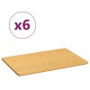 Snídaňové podnosy 6 ks 35 x 23 x 0,8 cm bambus 352777