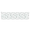 Poduška na zahradní lavici vzor listů 200x50x4 cm textil 361204