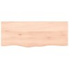 Stolní deska 100x40x(2-6) cm neošetřený masivní dubové dřevo 3156301
