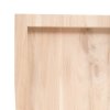 Stolní deska 100x40x(2-6) cm neošetřený masivní dubové dřevo 3156301