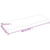 Stolní deska 100x40x(2-6) cm neošetřený masivní dubové dřevo 3156301