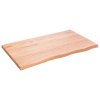 Stolní deska světle hnědá 100x60x(2-4)cm ošetřený masivní dub 3156369