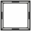 Konferenční stolek černý s tvrzeným sklem 60 x 60 x 35 cm 322871
