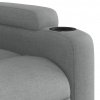 Polohovací křeslo světle šedé textil 372441