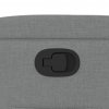 Polohovací křeslo světle šedé textil 372441