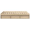 Rám postele dub sonoma 150 x 200 cm King Size 3203868